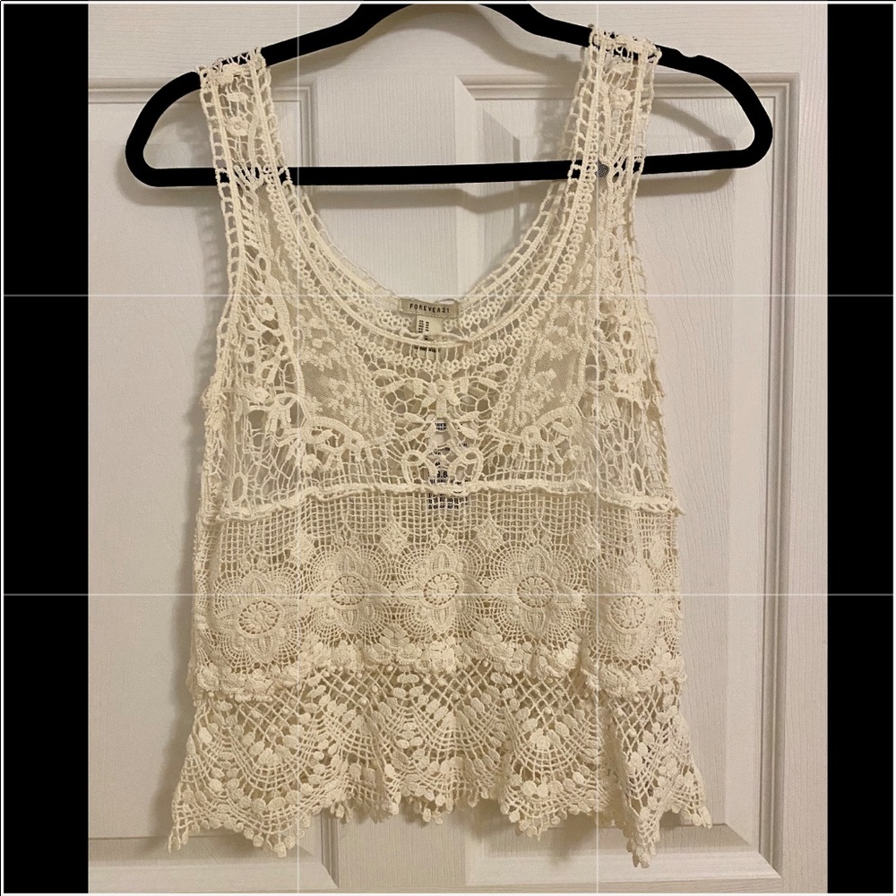 Lace tank top